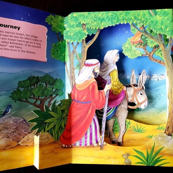 RARE - The Very First Christmas by Juliet David (2008, Hardcover) 3D Pop-Up Book - Picture 4 of 8